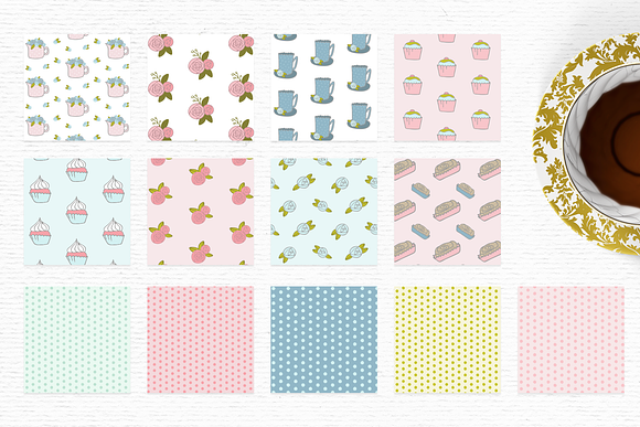 Summer digital paper pack in Patterns - product preview 1