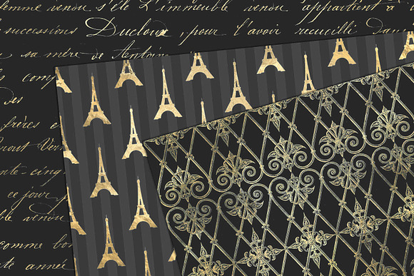 Gray and Gold Paris Patterns in Patterns - product preview 3