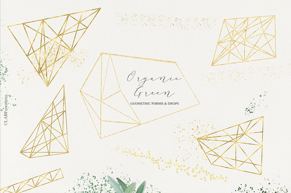 Organic Green Olive watercolors in Illustrations - product preview 11