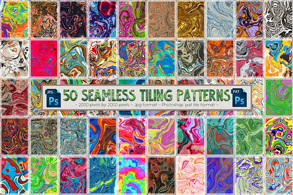 50 Swirling Seamless Tiling Patterns
