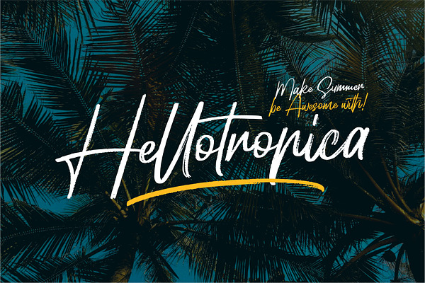 Hellotropica - Handbrush Fonts