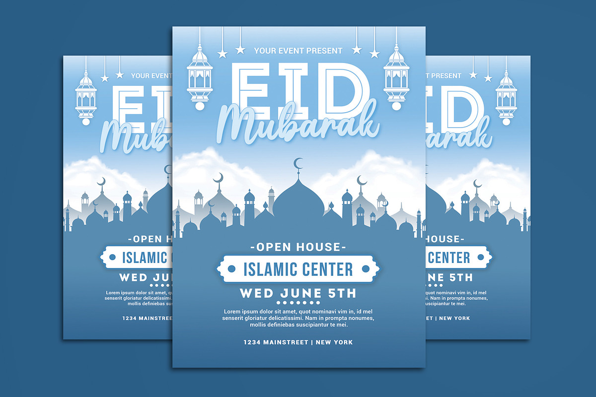 Eid Mubarak Flyer in Flyer Templates - product preview 8