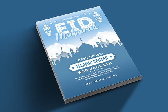 Eid Mubarak Flyer in Flyer Templates - product preview 1