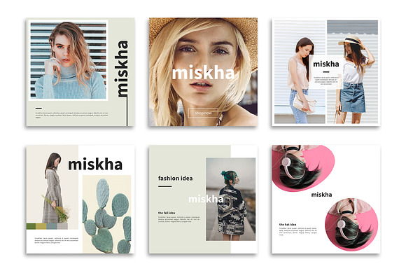 Mishka - Instagram Posts Template in Instagram Templates - product preview 1