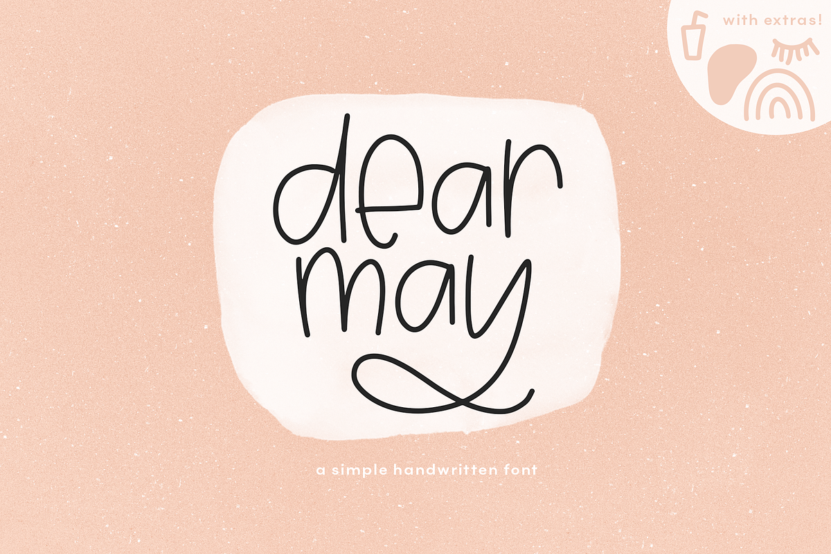 Dear May - A Fun Font with Extras! in Display Fonts - product preview 8