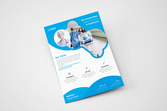 Creative Hospital Flyer Template in Flyer Templates - product preview 1