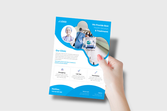 Creative Hospital Flyer Template in Flyer Templates - product preview 6