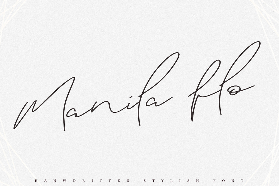 Manila Flo/ Sale in Script Fonts - product preview 8