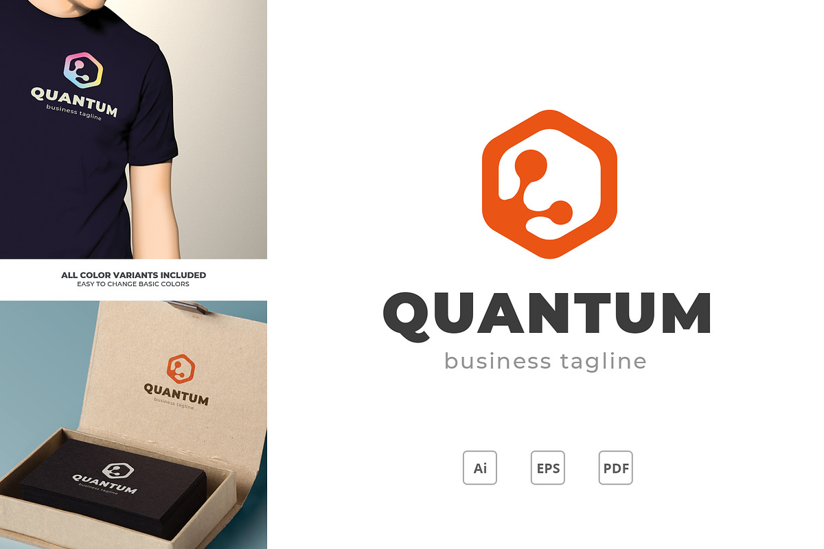 Quantum - Logo Template in Logo Templates - product preview 8