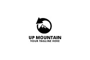 Up Mountain Logo Template