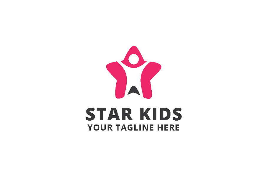 Star Kids Logo Template