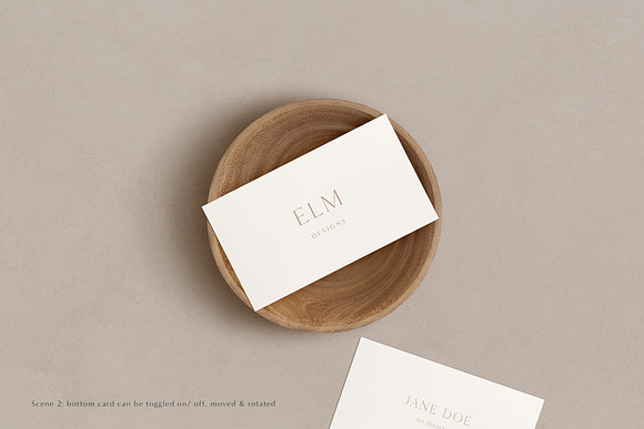 Elm - Business Card Mockup Kit in Branding Mockups - product preview 3