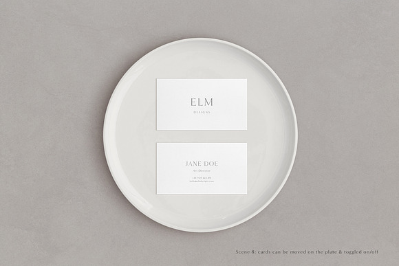 Elm - Business Card Mockup Kit in Branding Mockups - product preview 9