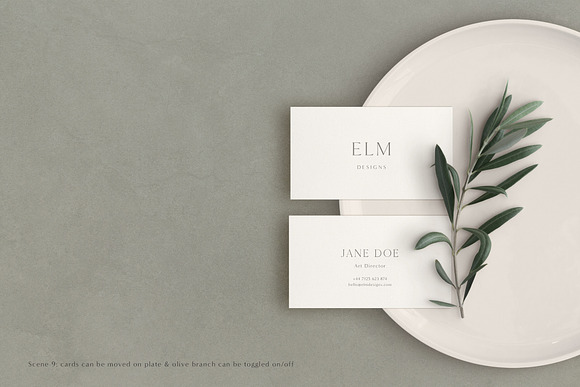 Elm - Business Card Mockup Kit in Branding Mockups - product preview 10