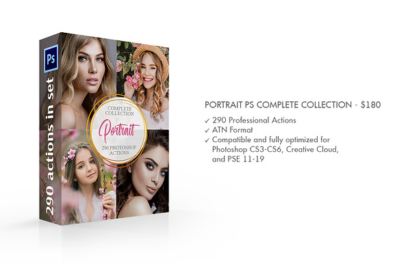 Portrait Photoshop Actions-Complete in Add-Ons - product preview 1