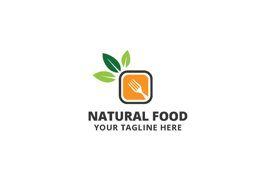 Natural Food Logo Template
