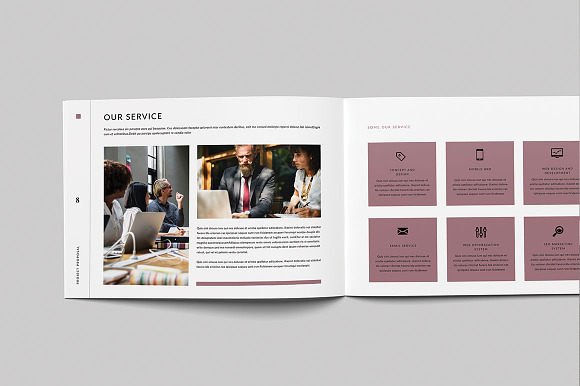 Proposal Landscape in Brochure Templates - product preview 5