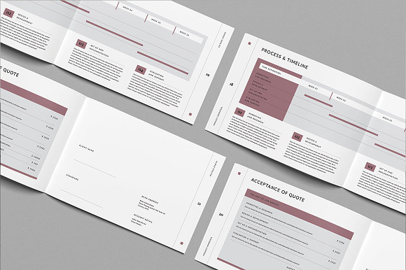 Proposal Landscape in Brochure Templates - product preview 10