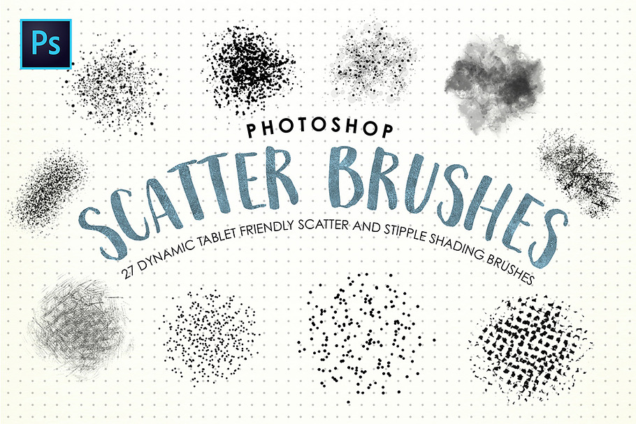 Photoshop Scatter & Stipple Brushes in Photoshop Brushes - product preview 8
