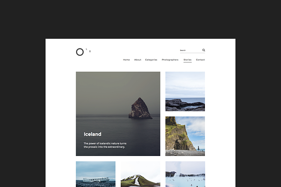Minimal Blog / Portfolio Template in Website Templates - product preview 1