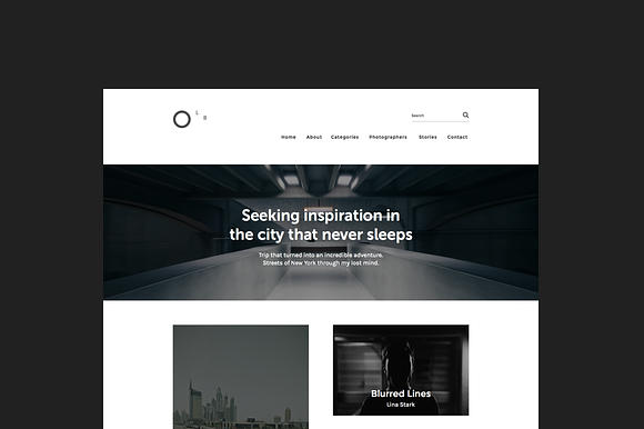 Minimal Blog / Portfolio Template in Website Templates - product preview 2