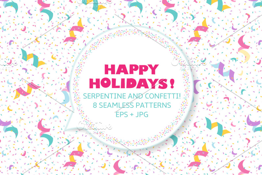 Festive seamless pattern in Patterns - product preview 8