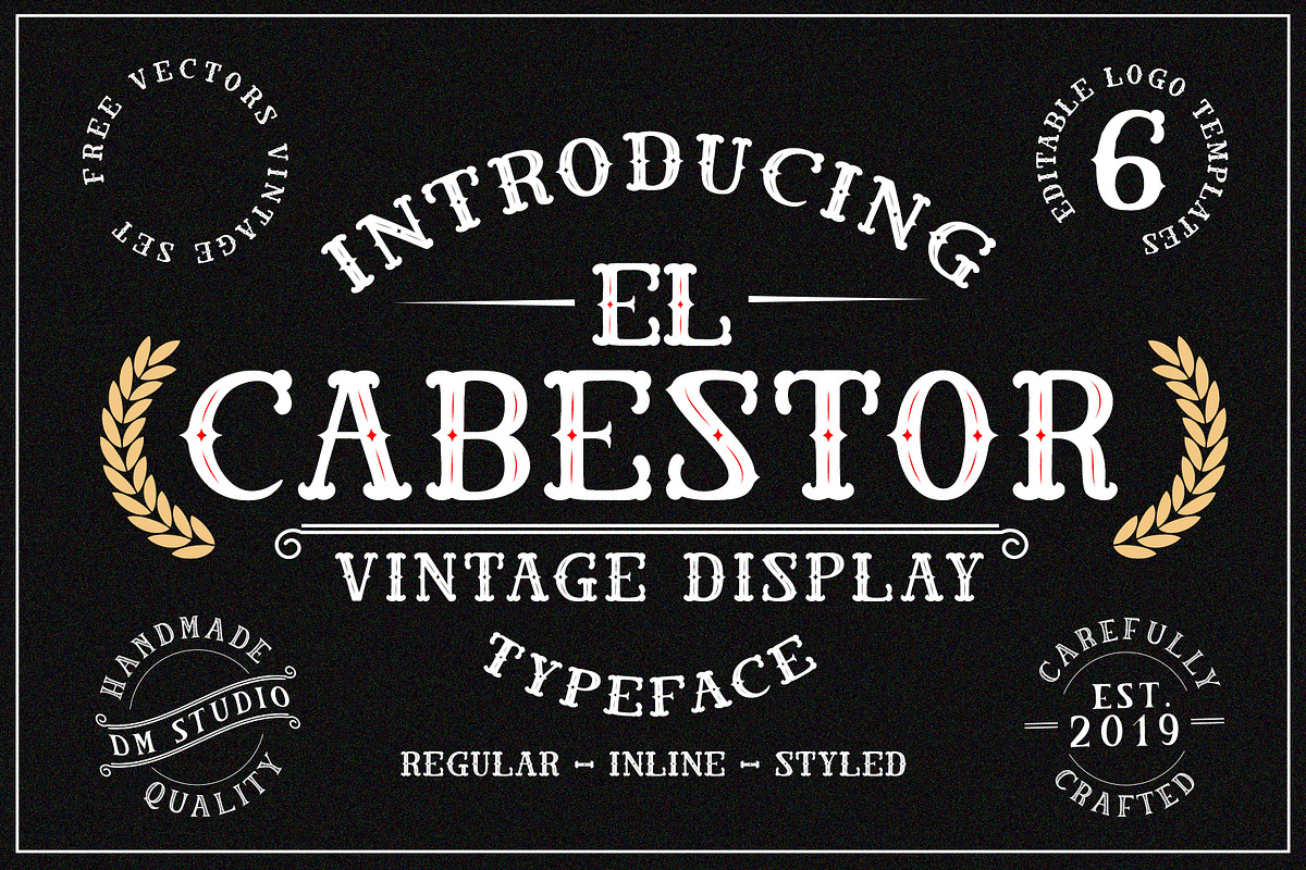 el Cabestor - Vintage Display+Extra in Display Fonts - product preview 8