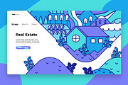 Real Estatee - Banner & Landing Page
