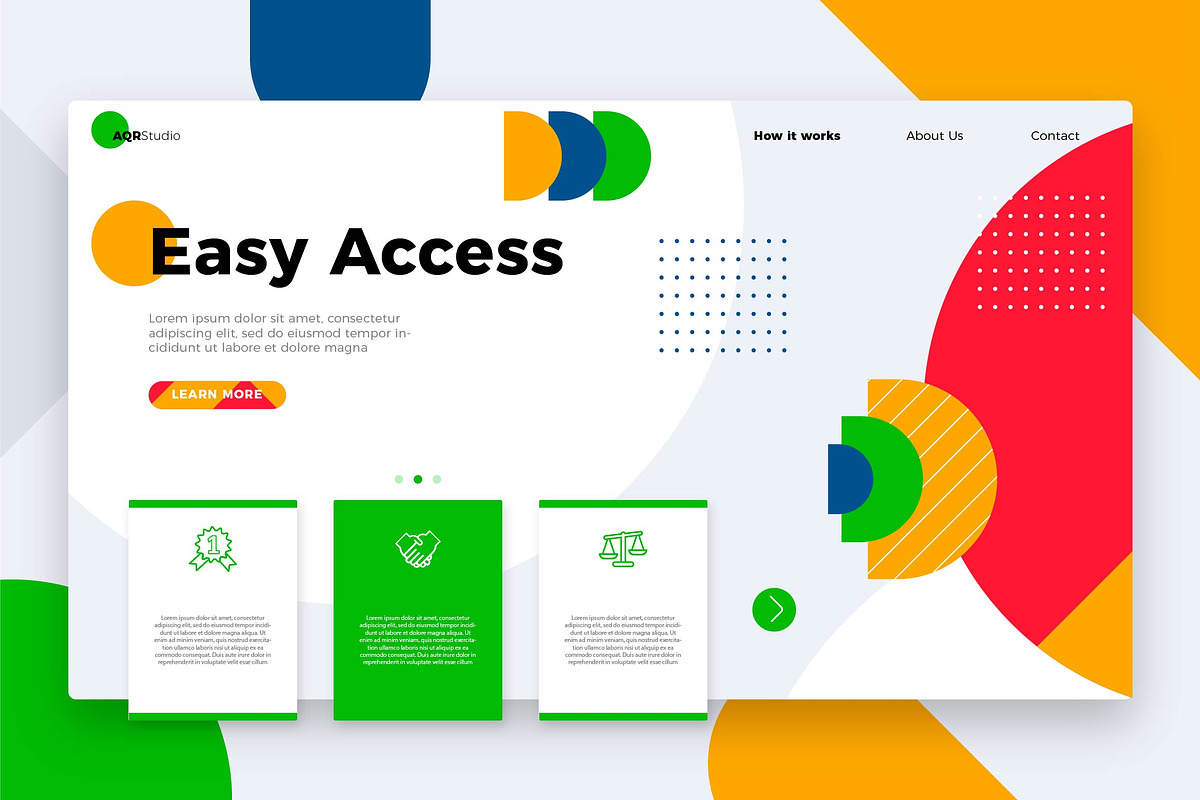 Easy Access - Banner & Landing Page in Web Elements - product preview 8