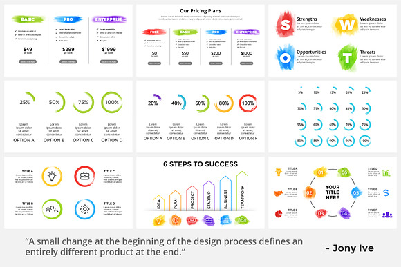 Watercolor Infographics. PowerPoint in Templates - product preview 5