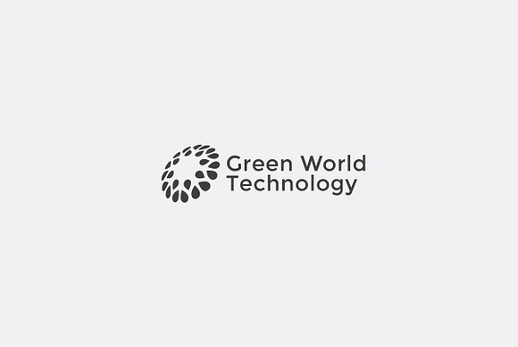 Green World Technology logo Template in Logo Templates - product preview 1