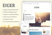 Eiger - A Responsive WordPress Theme