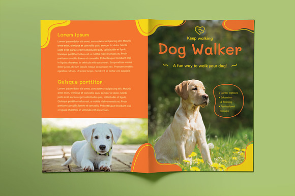 Dog Walker Print Pack in Invitation Templates - product preview 1