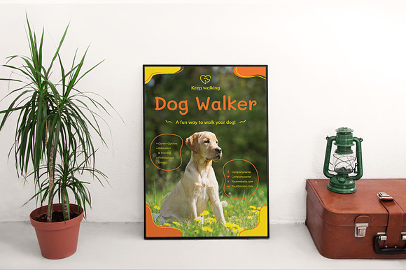Dog Walker Print Pack in Invitation Templates - product preview 10