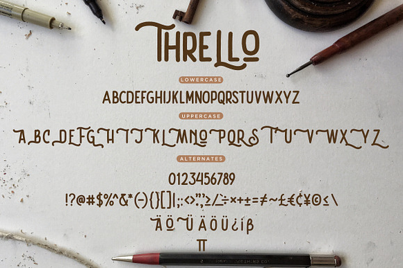 Thrello Monoline Brush in Sans-Serif Fonts - product preview 6
