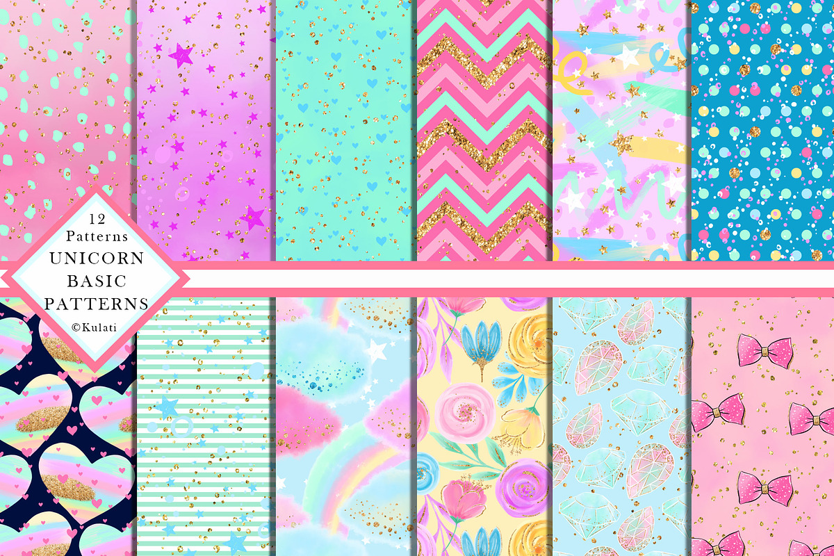 Unicorn Basic Papers / Patterns in Patterns - product preview 8