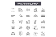 Equipment equipment line icons