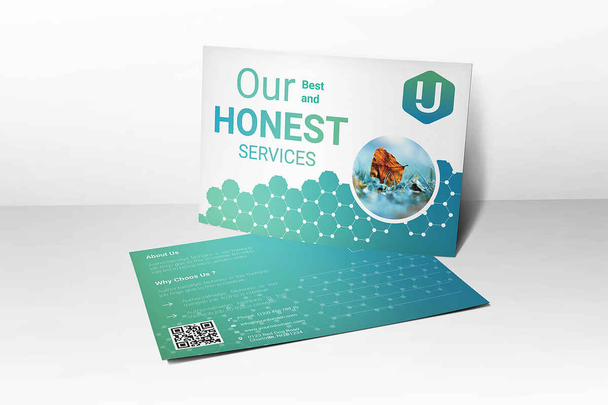 Corporate Postcard Template in Postcard Templates - product preview 8