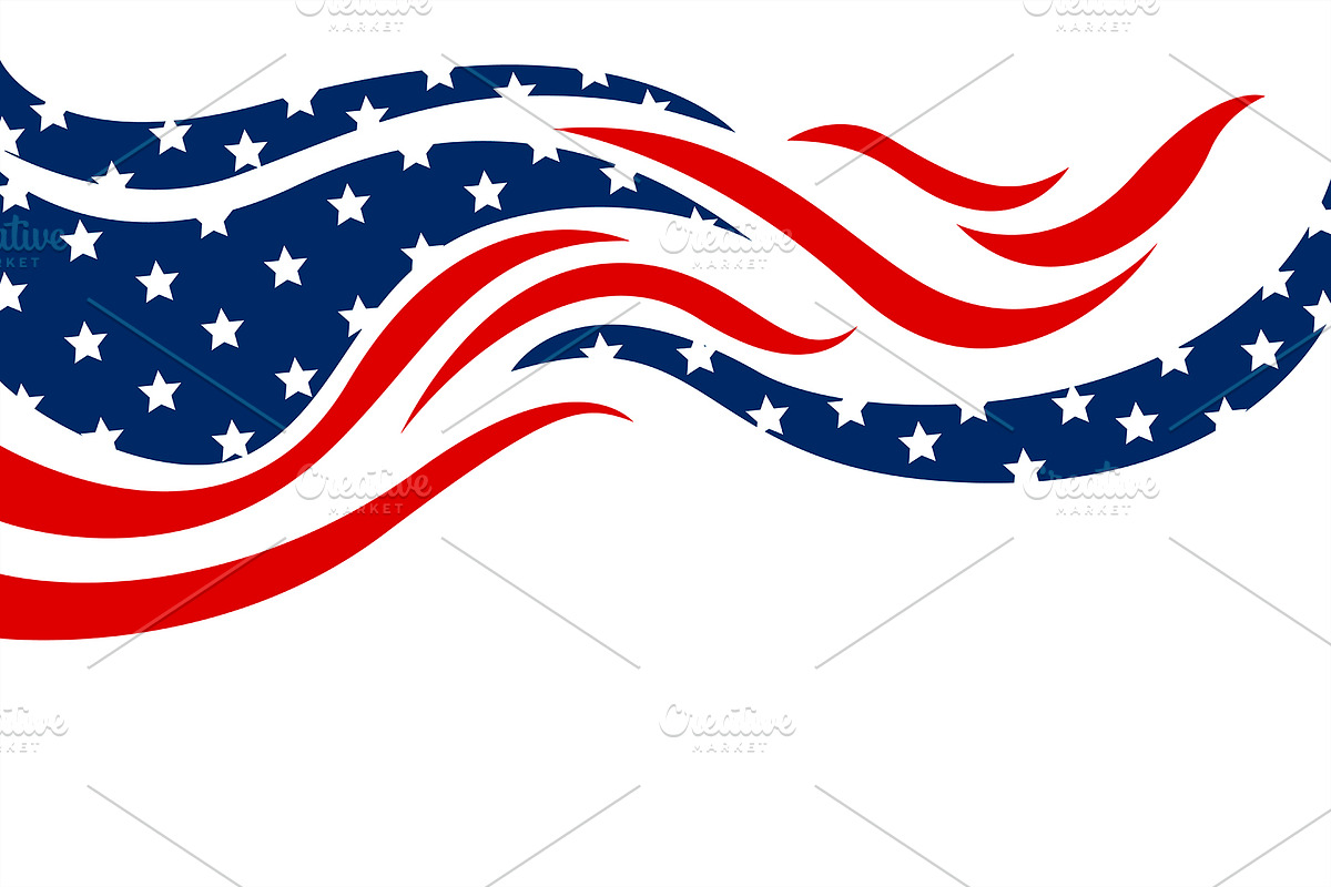 Abstract USA flag background in Illustrations - product preview 8