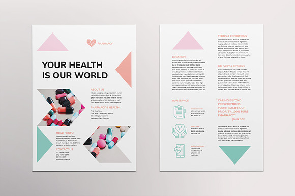 Pharmacy Flyer in Invitation Templates - product preview 1