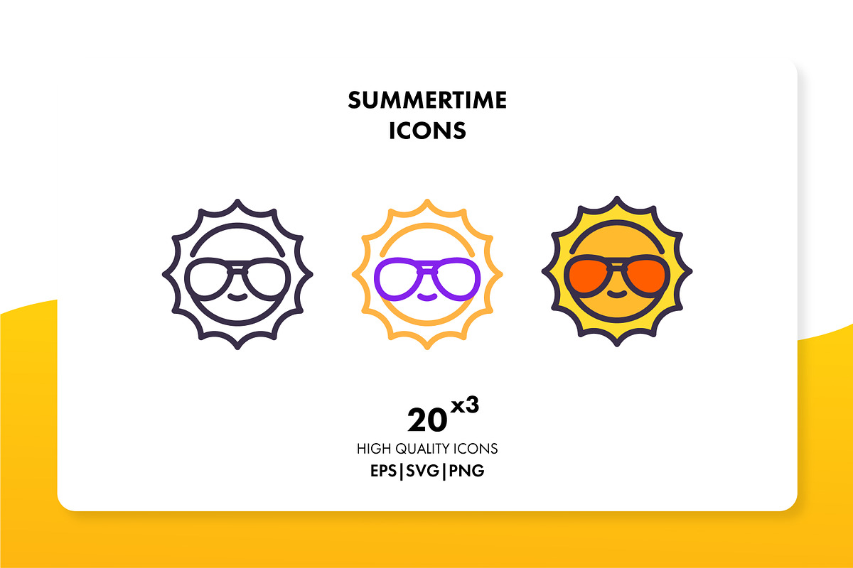 Summertime Icons in Beach Icons - product preview 8