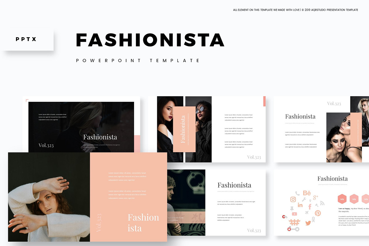 Fashionista - Powerpoint Template in PowerPoint Templates - product preview 8