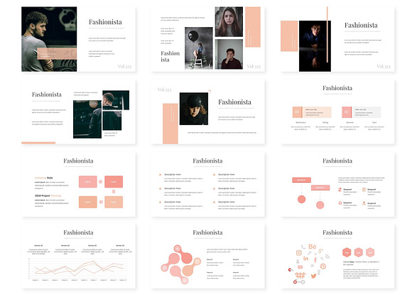 Fashionista - Powerpoint Template in PowerPoint Templates - product preview 2