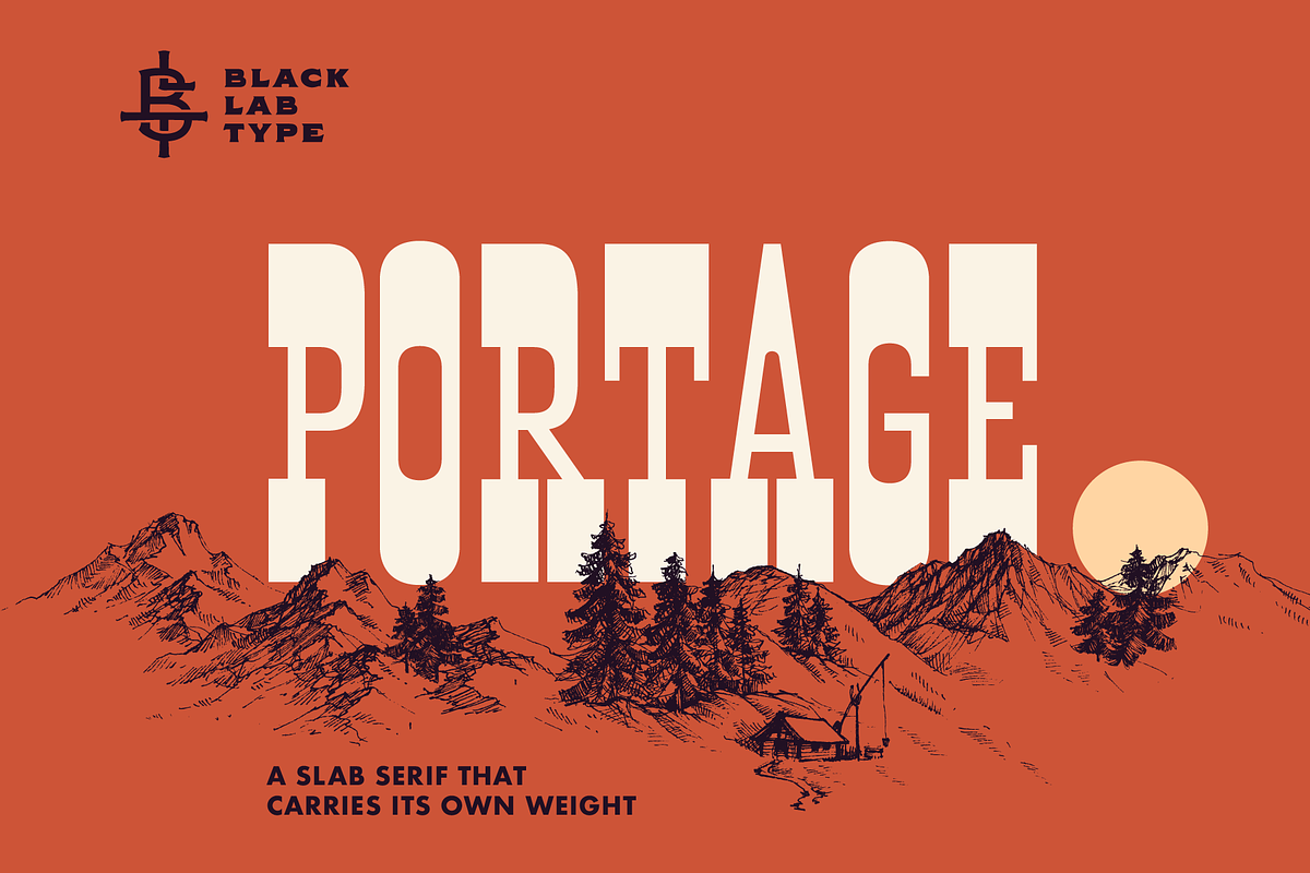 Portage : Adventurous Slab Font in Slab Serif Fonts - product preview 8