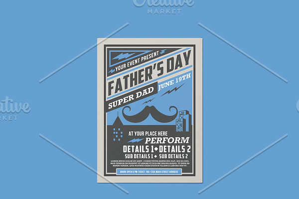 Concert Father's Day Flyer Template