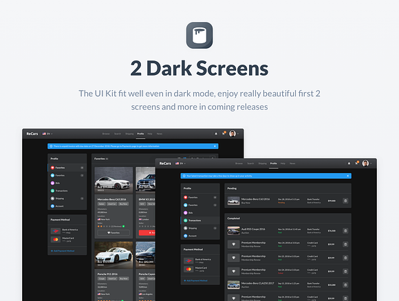 ReCars Website UI Kit in UI Kits and Libraries - product preview 6