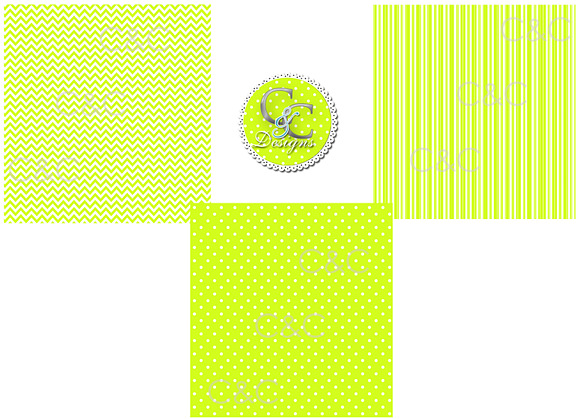 27 Ultra Bright Dots Stripes Chevron in Objects - product preview 5