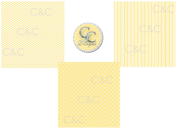 27 Pastel Paper Dots Stripes Chevron in Objects - product preview 5
