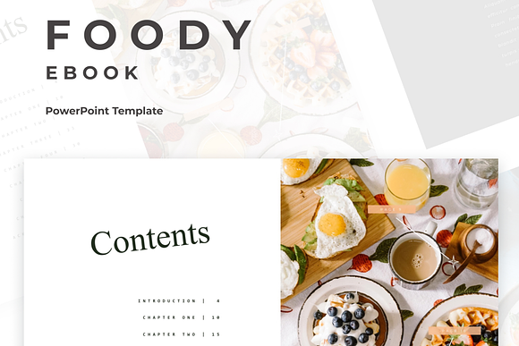 Foody Ebook Presentation in PowerPoint Templates - product preview 1