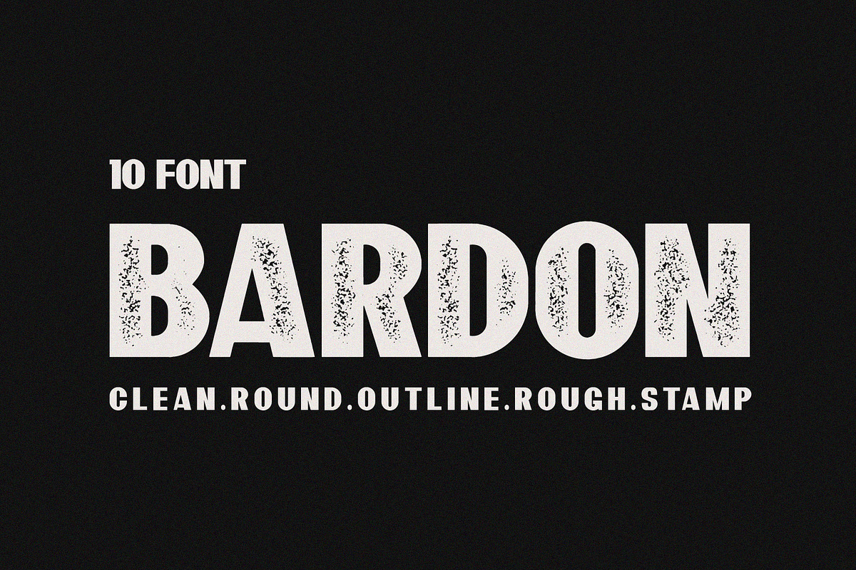 10 Font - Bardon Font Family in Display Fonts - product preview 8
